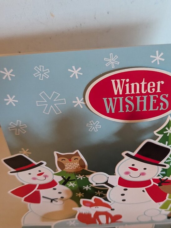 NWT 8 Pop-Up Snowman Winter Christmas Holiday Cards Paper Magic Group Open Box - Picture 10 of 11